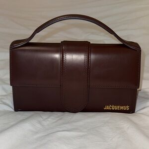 Jacquemus Chocolate Leather Clutch
